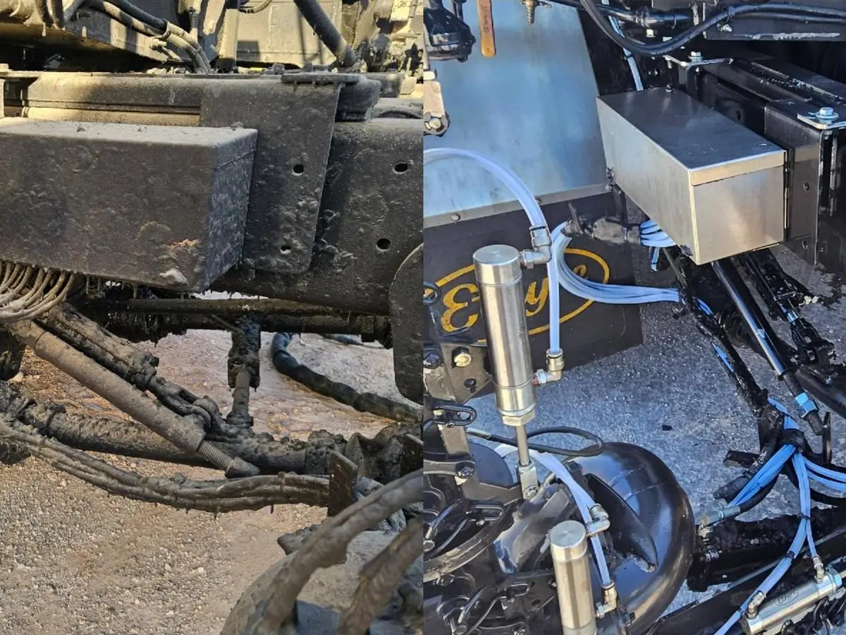 Technician performing dry ice blasting on industrial equipment