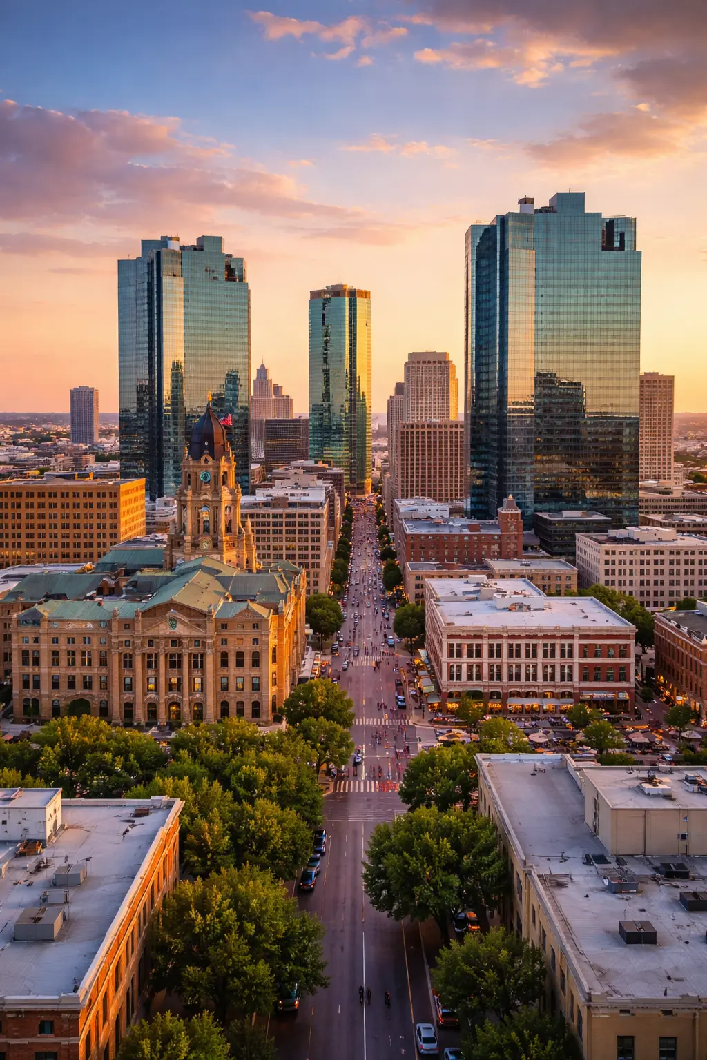 Fort Worth Texas skyline - Industrial Cleaning Experts serves the western DFW metroplex