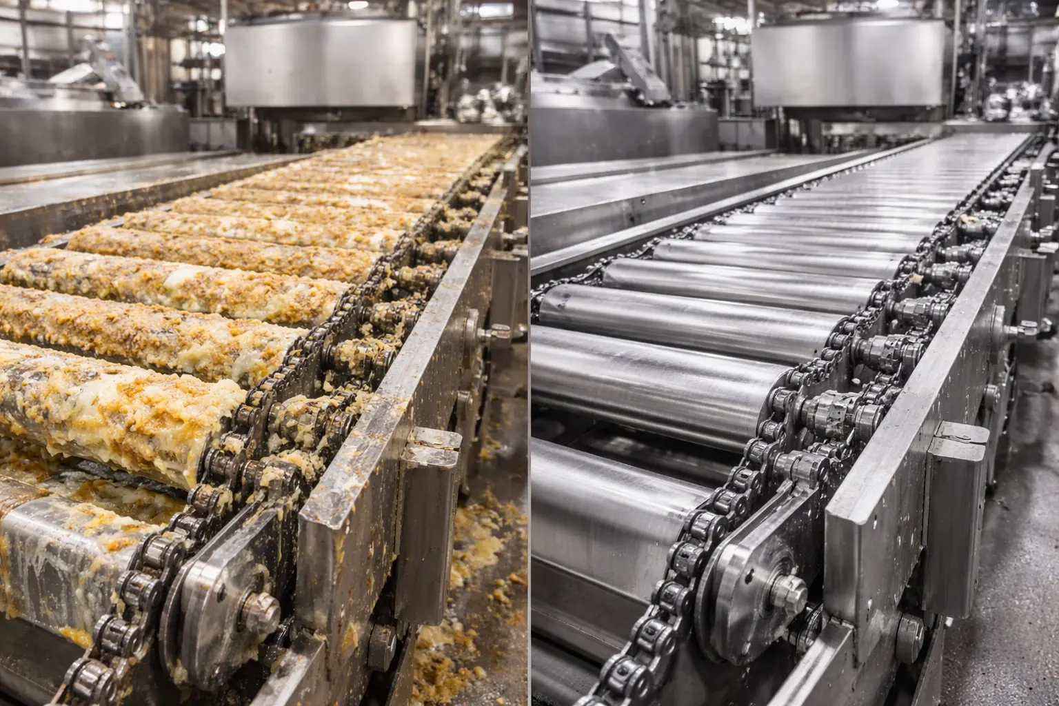 Food manufacturing equipment dry ice blasting