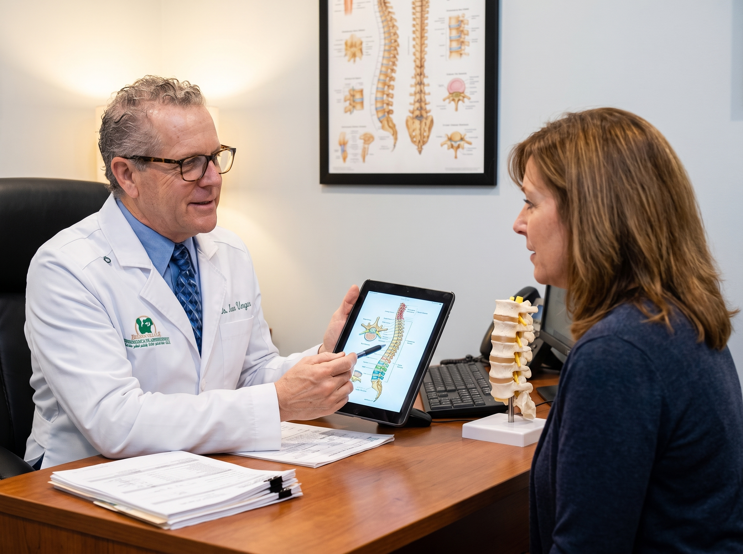 Doctor reviewing a personalized treatment plan with a patient
