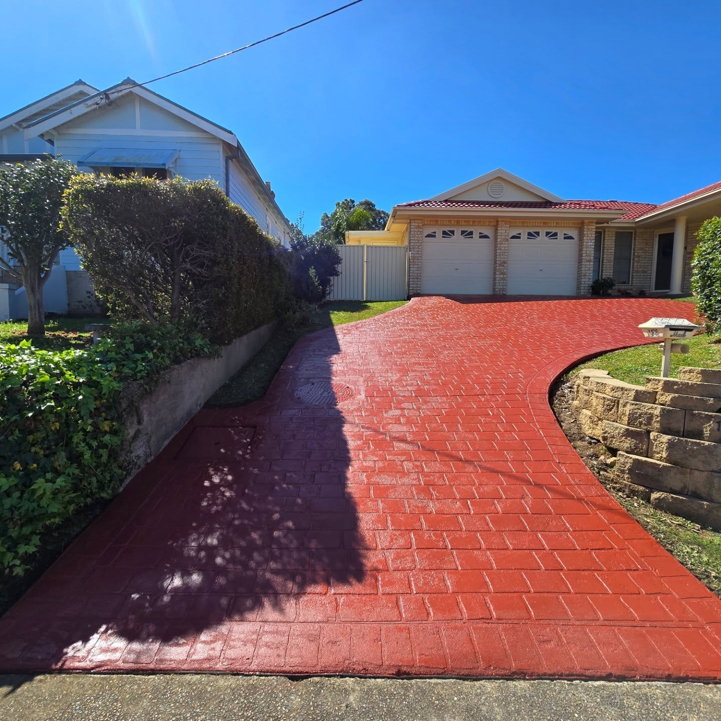 Brick Red Driveway Refresh with Non-Slip Finish