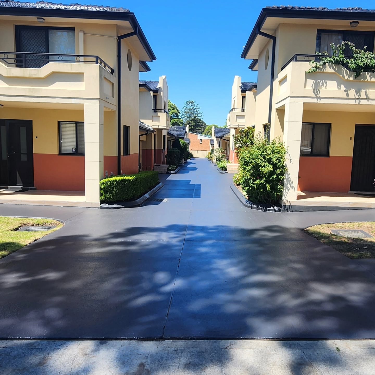 Strata Complex Refreshed with a Sleek Charcoal Colour Seal