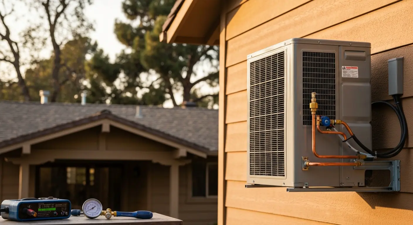 Air conditioning repair in Woodland home