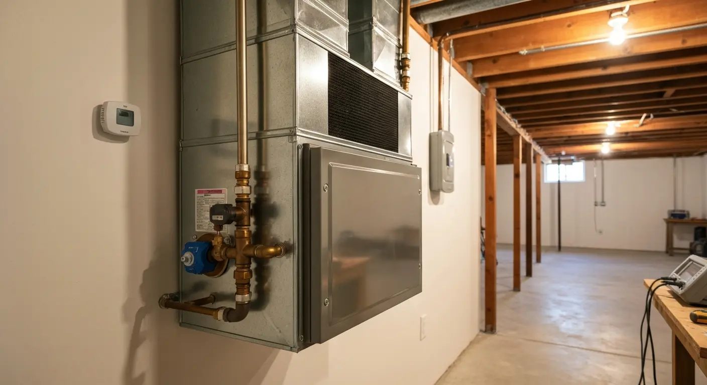Furnace installation and heating system work in Roseville