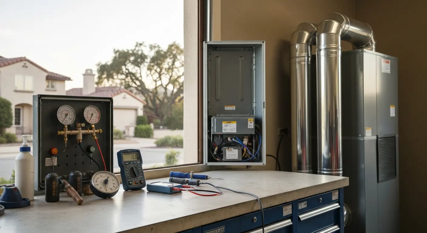 HVAC system diagnostic check