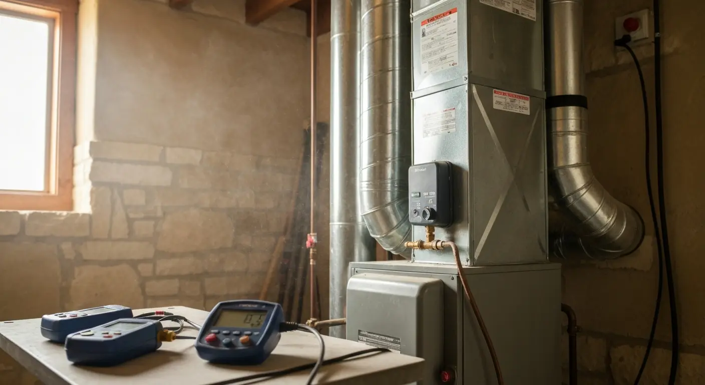 Furnace repair technician