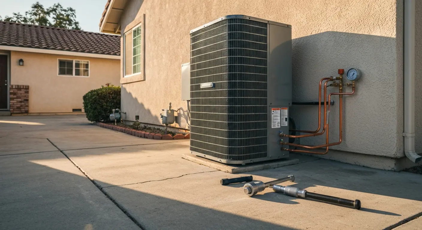 Air conditioning unit installation in Roseville neighborhood