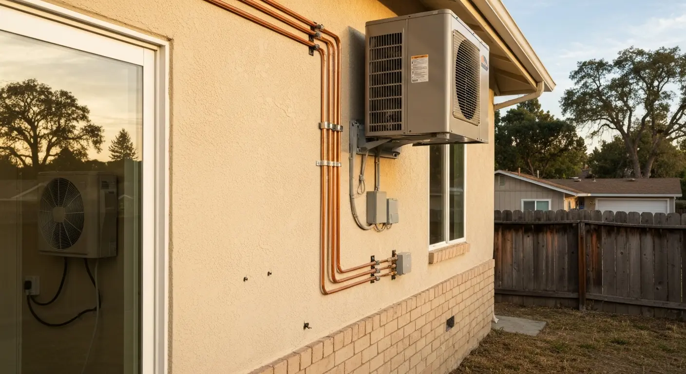 Heat pump installation in Woodland