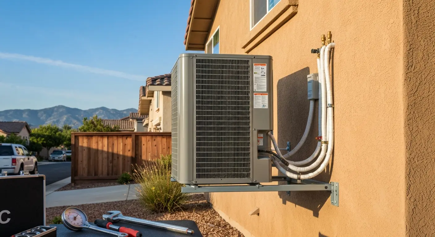 Air conditioning installation in Rancho Cordova home