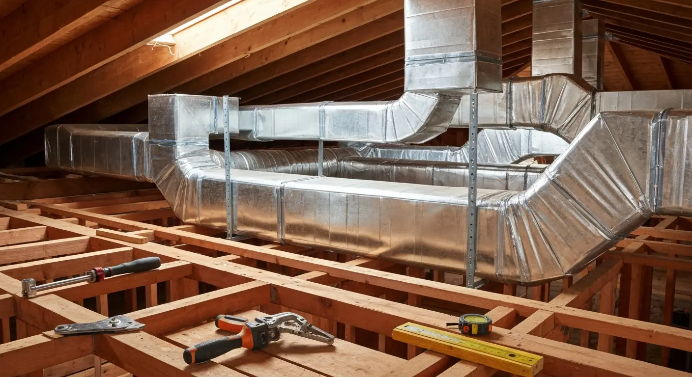 Complete duct replacement in Woodland