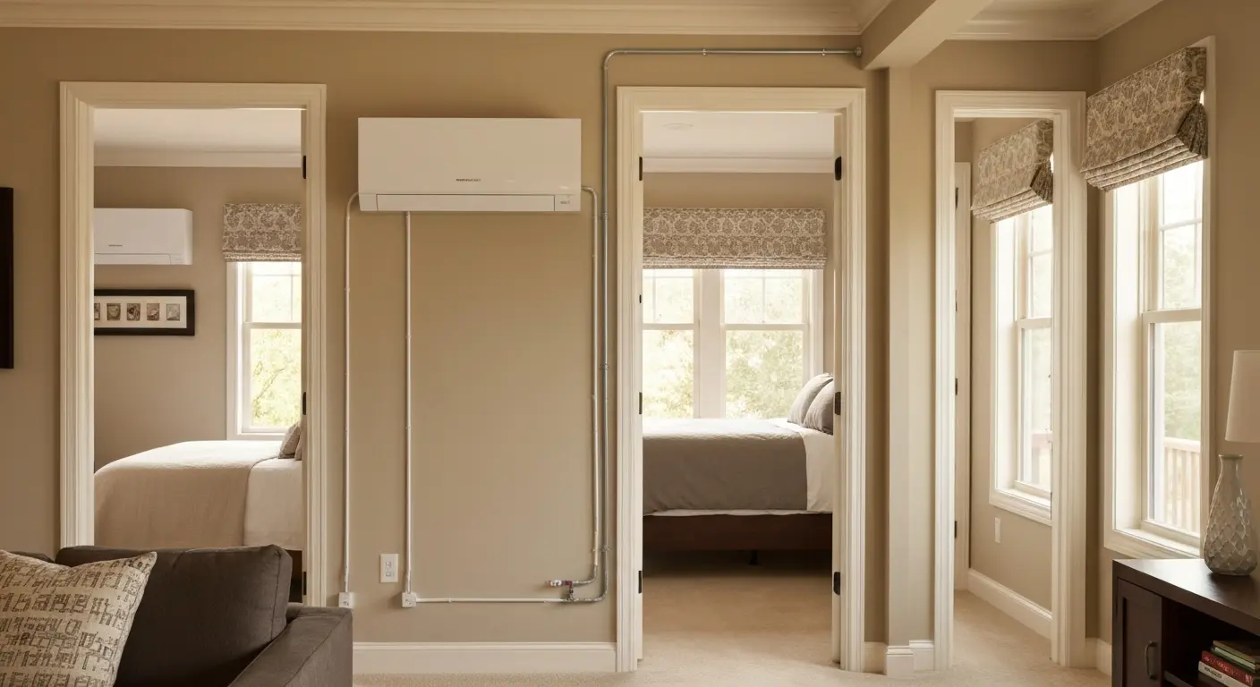 Multi-zone mini-split with multiple indoor units