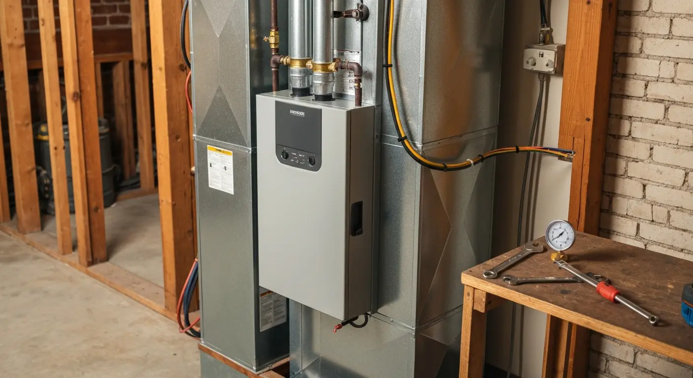 Furnace installation in Woodland property
