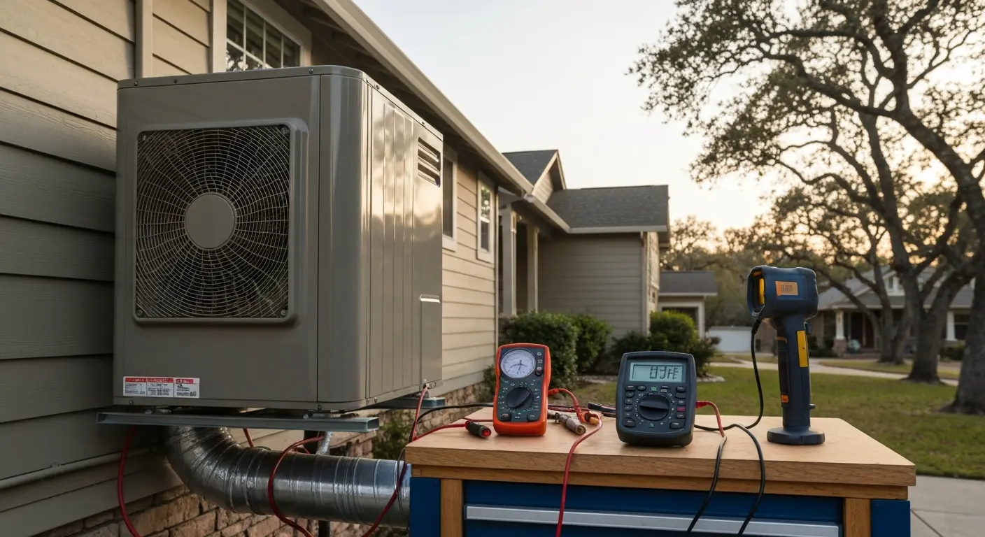 Heat pump system test