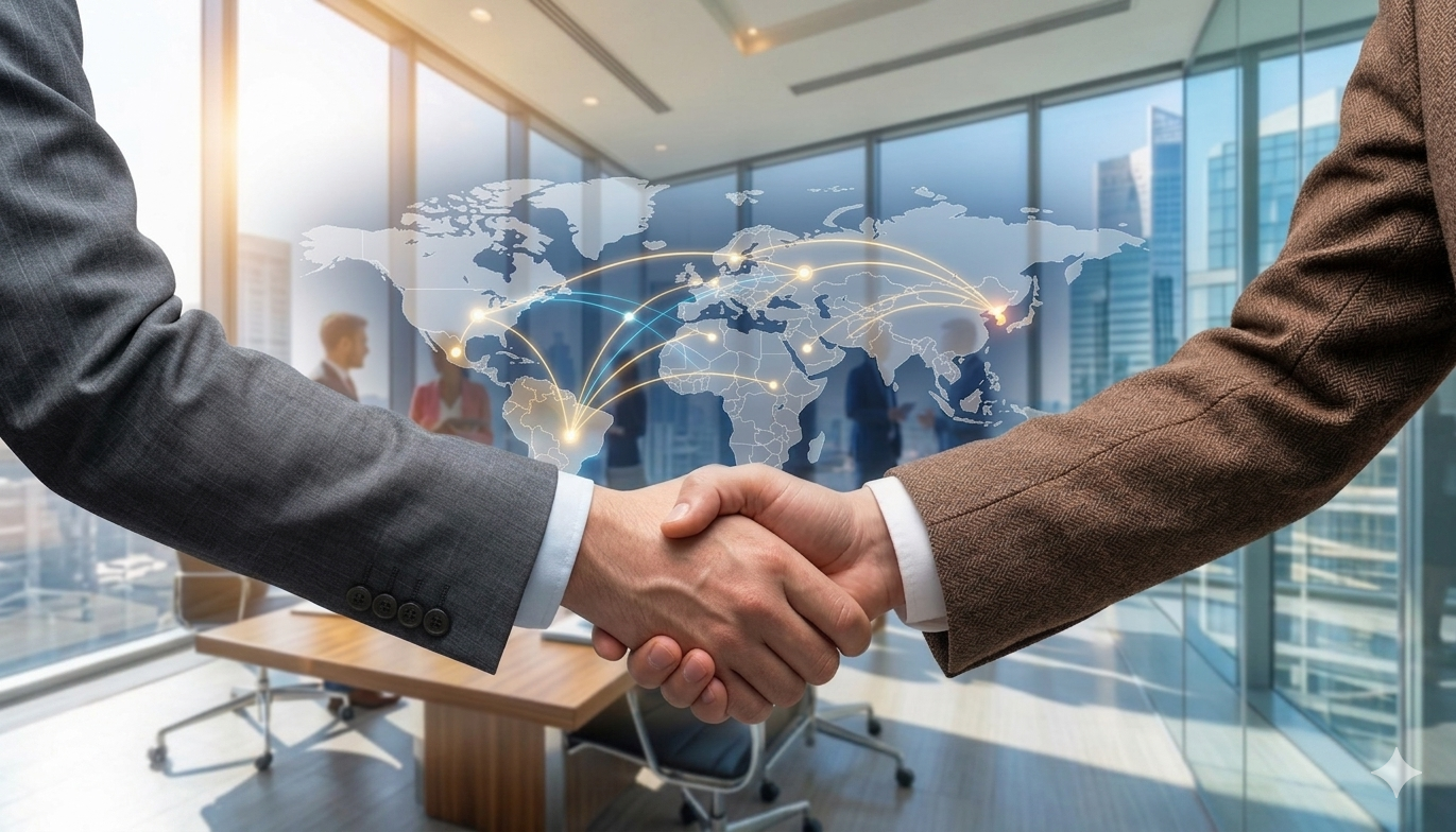Business global connection