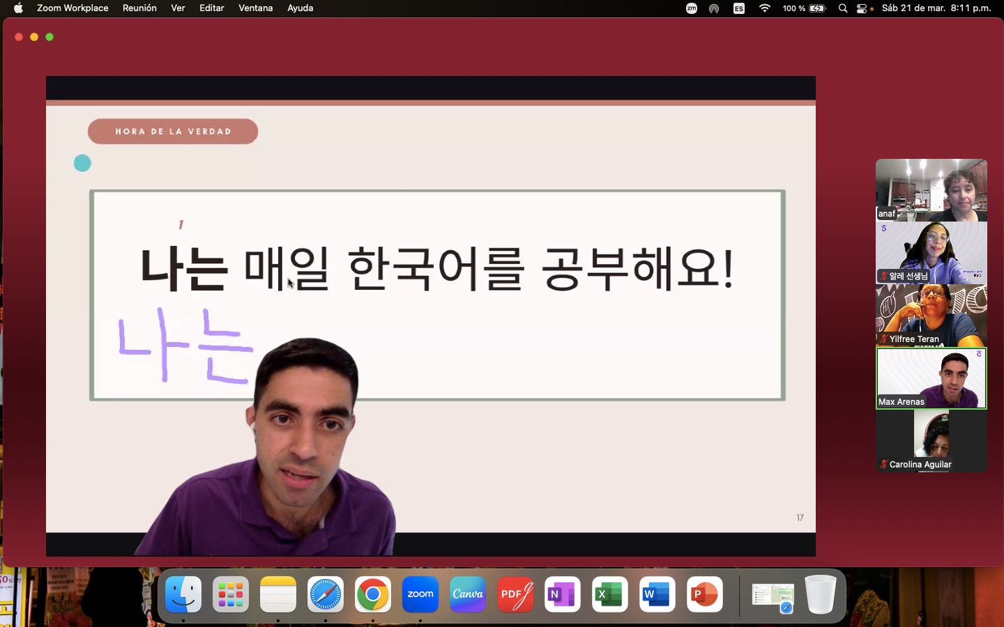 Clase de Conversación en Coreano en vivo