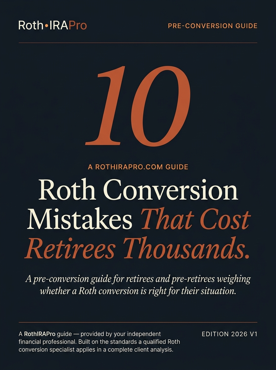 The 10 Roth Conversion Mistakes — guide cover