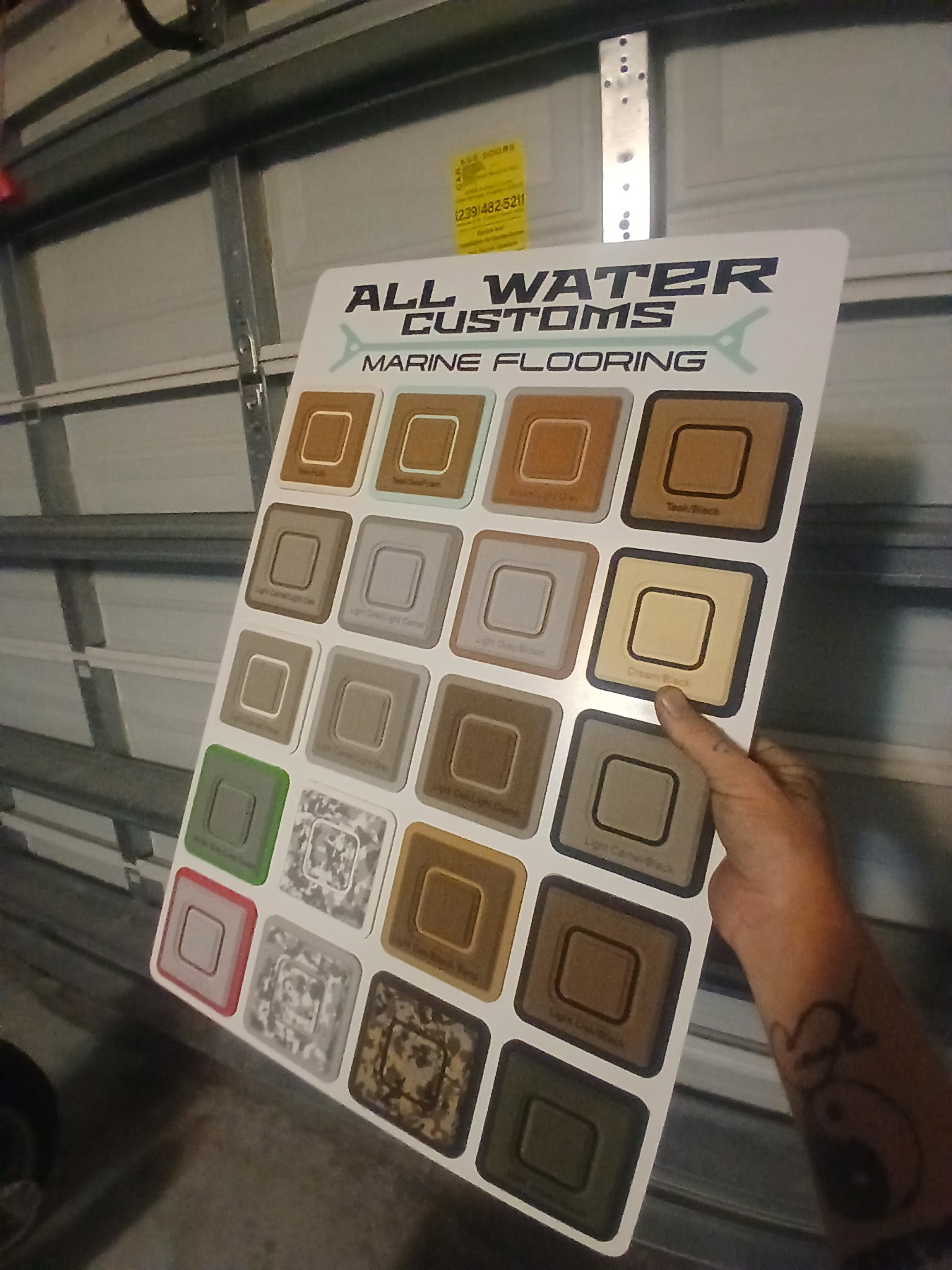 Custom marine flooring installation by All Water Customs