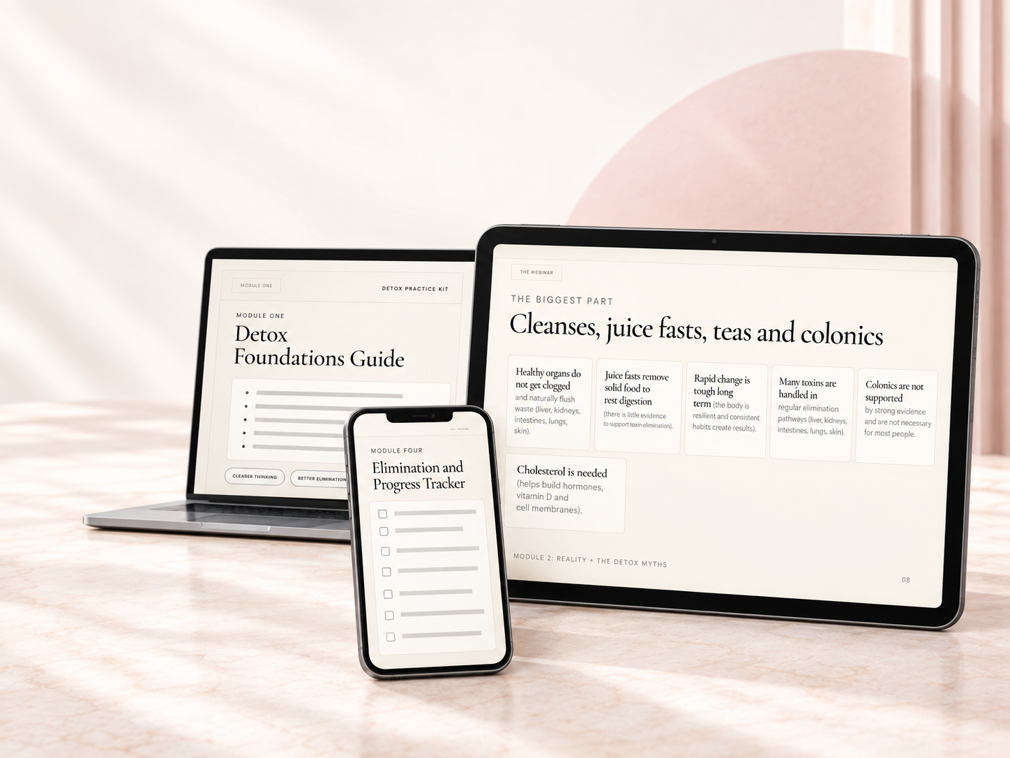 Fresh produce representing the Detox Foundations Practice Kit