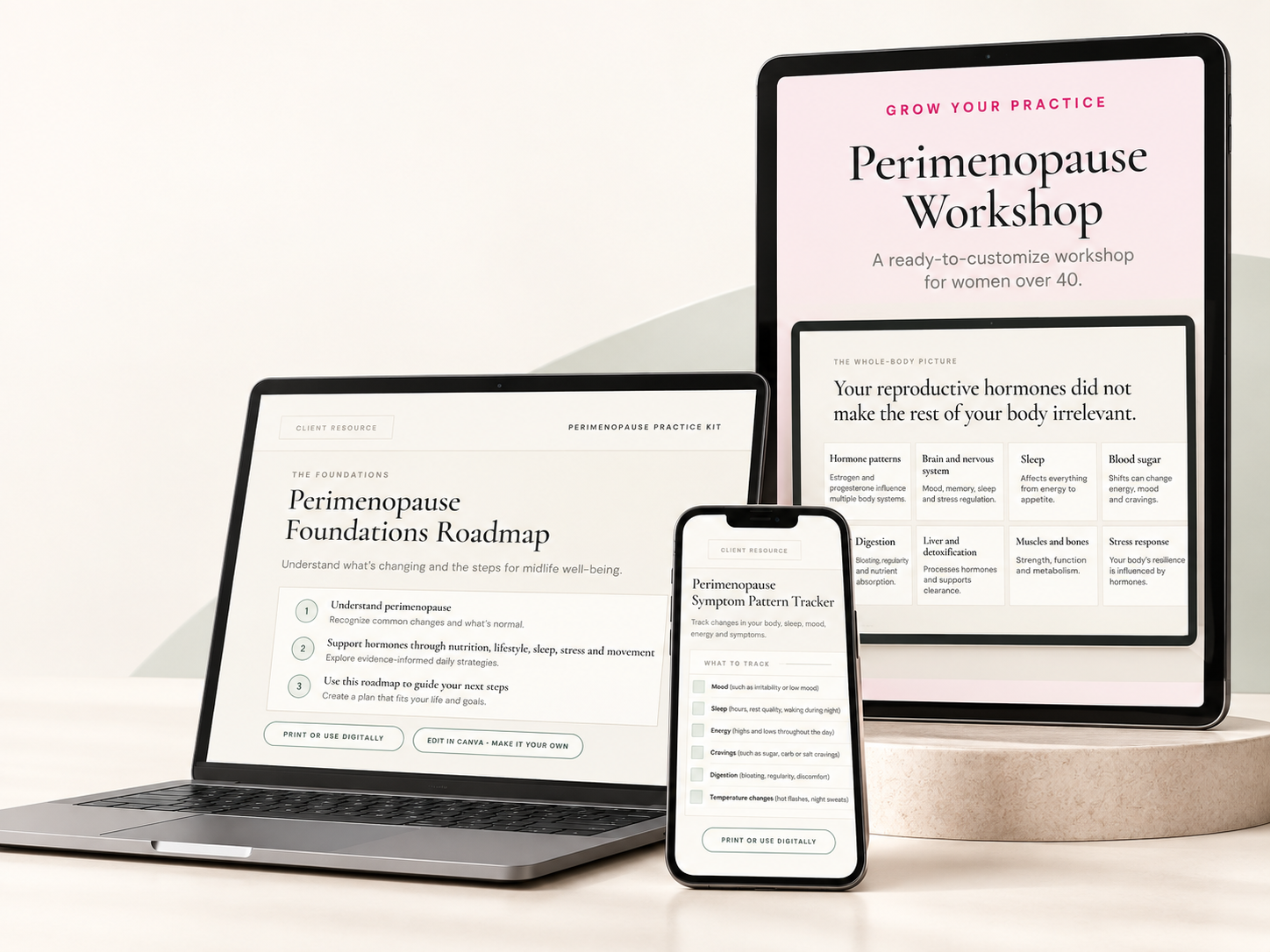 Woman representing the Perimenopause Practice Kit
