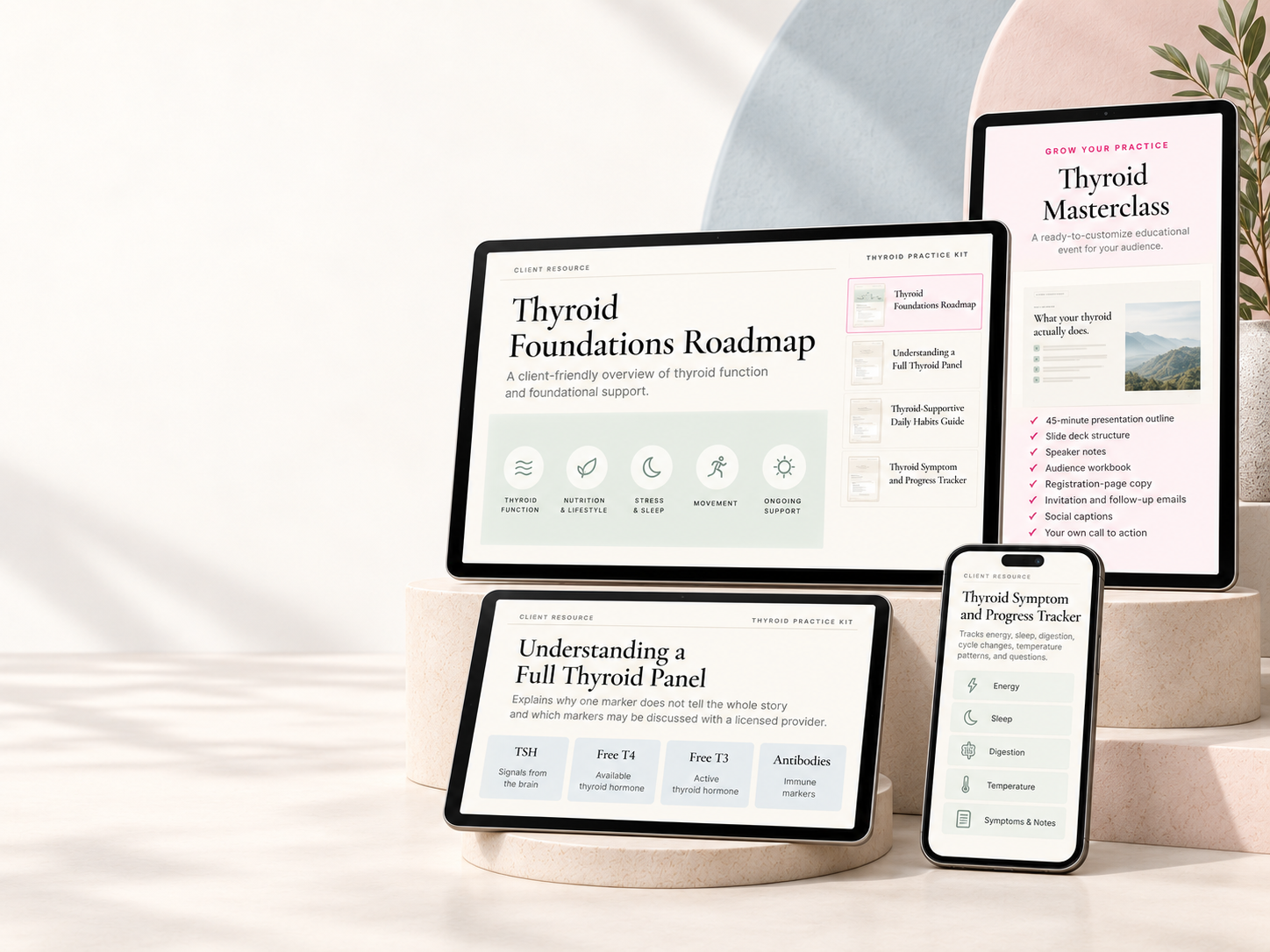 Health professional representing the Thyroid Practice Kit