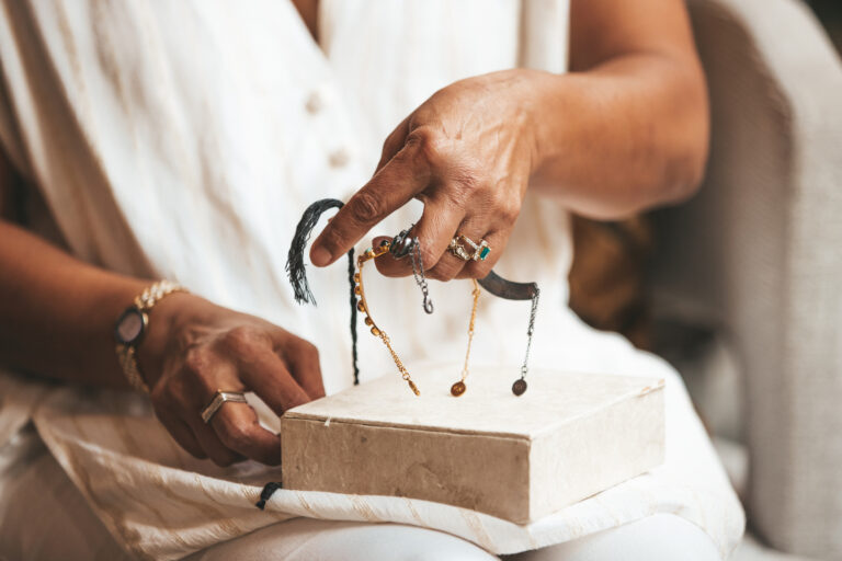 Handcrafted jewelry details