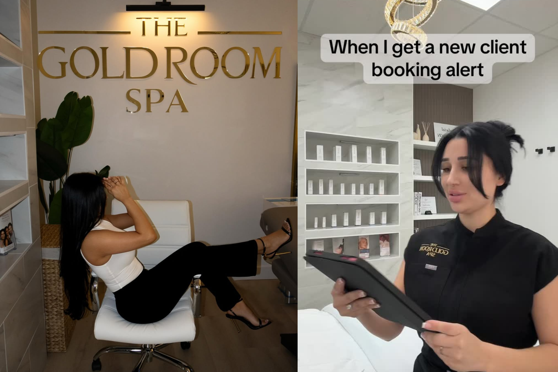 Project Esty Academy graduate Jocelyn Buelna owner of The Gold Room Spa — esthetician business owner Arizona