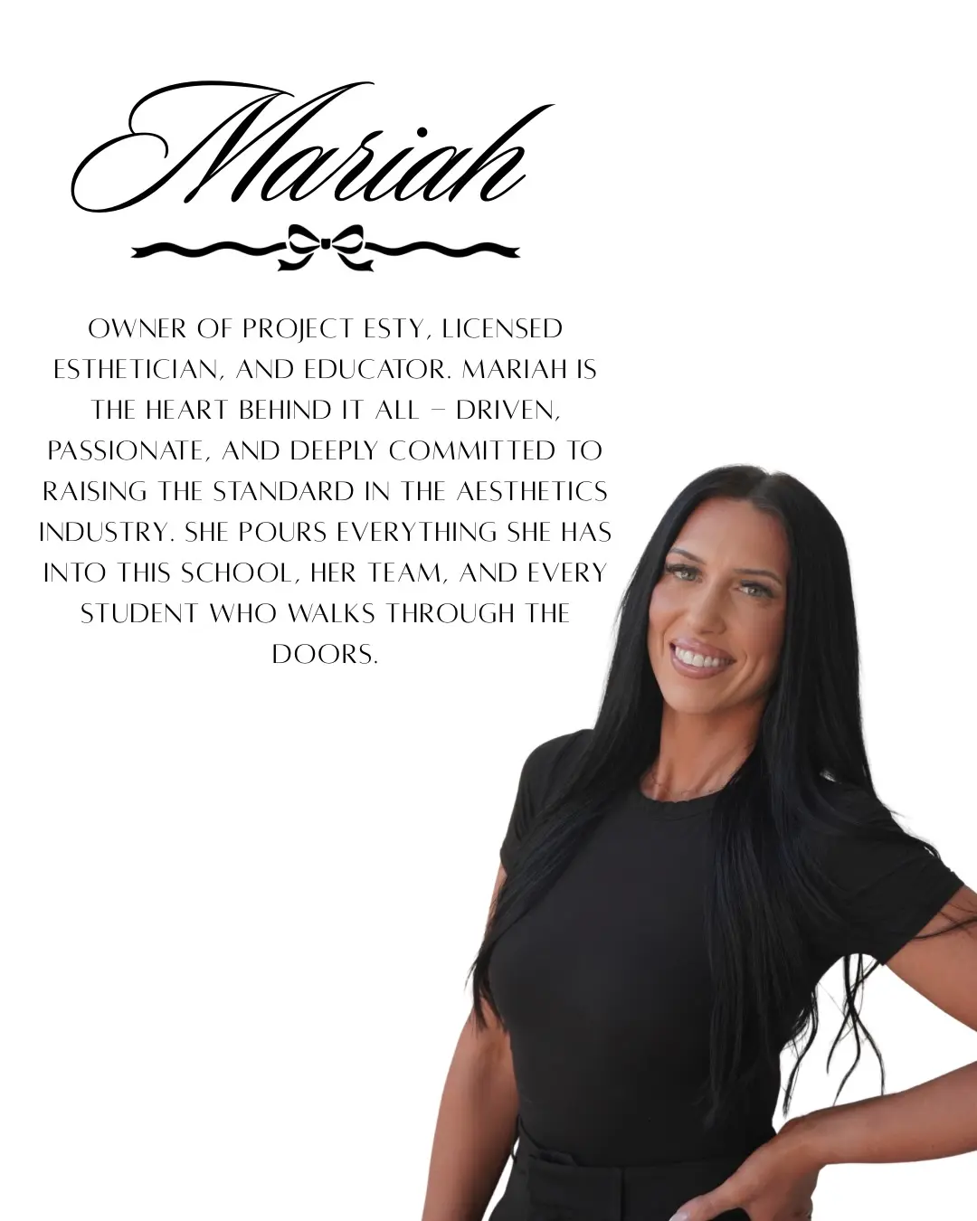 Mariah Sanchez founder of Project Esty Aesthetics Academy in Gilbert Arizona