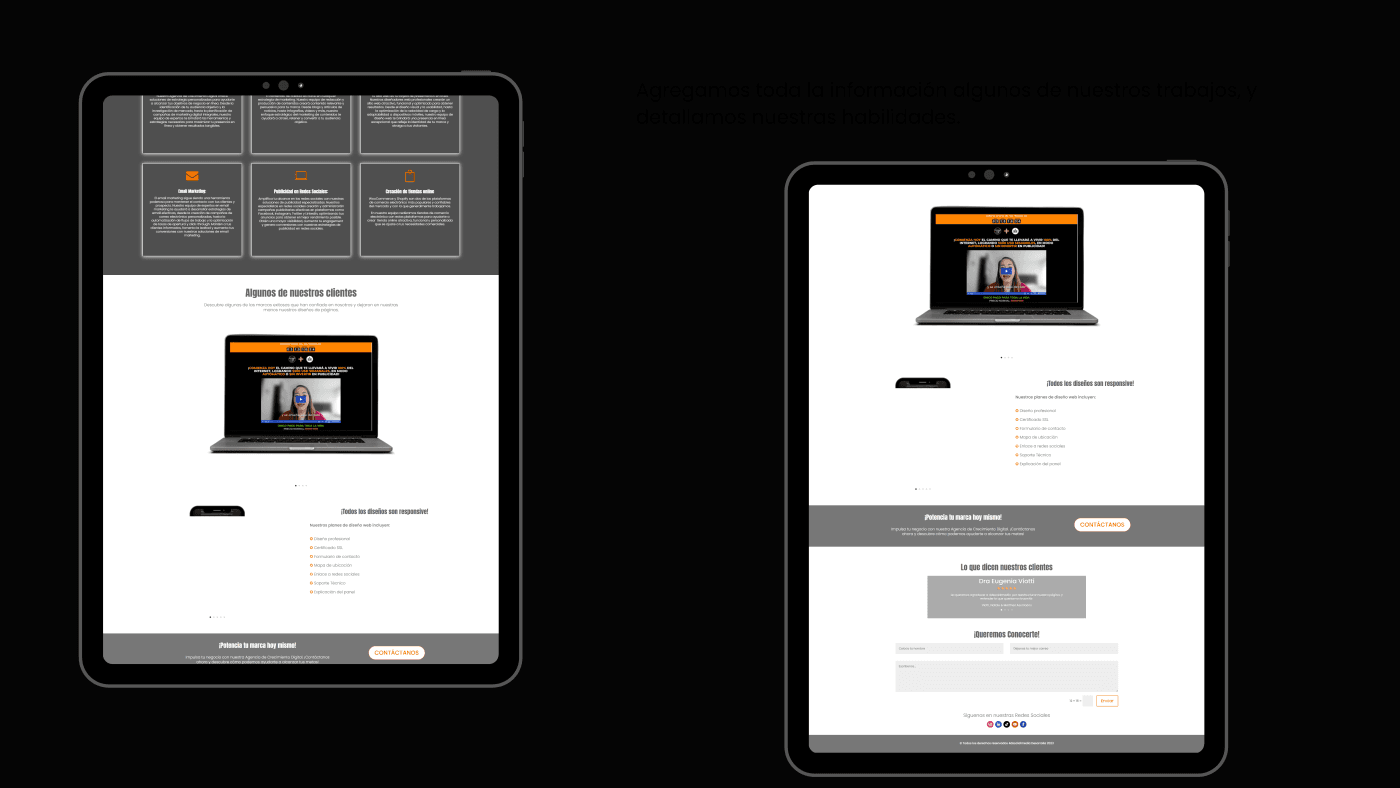 Página Web & Tienda