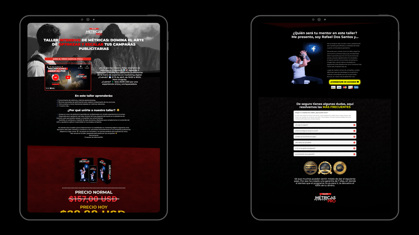Landing Page & Agendamiento