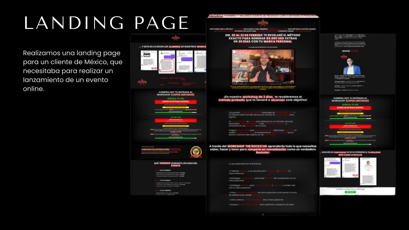 Landing Page Conversión