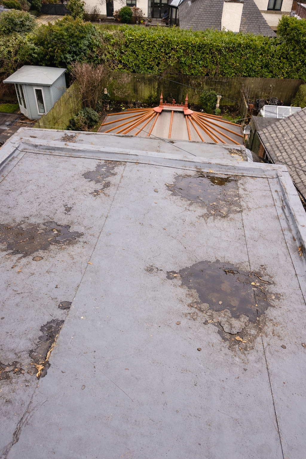 Flat Roof Before