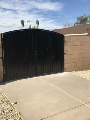 Wrought iron gates in San Jacinto
