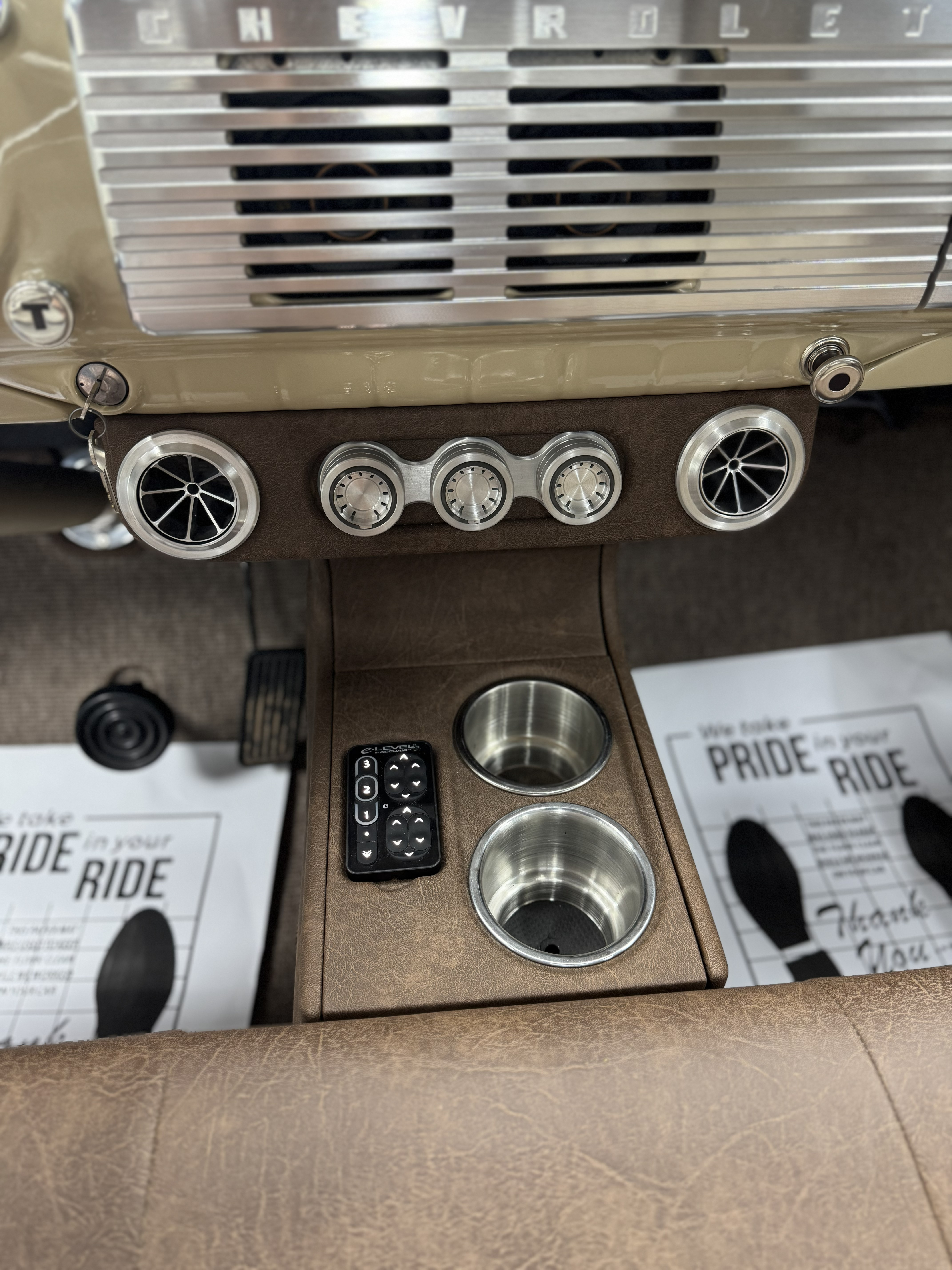 Custom center console by High Volume Car Stereo