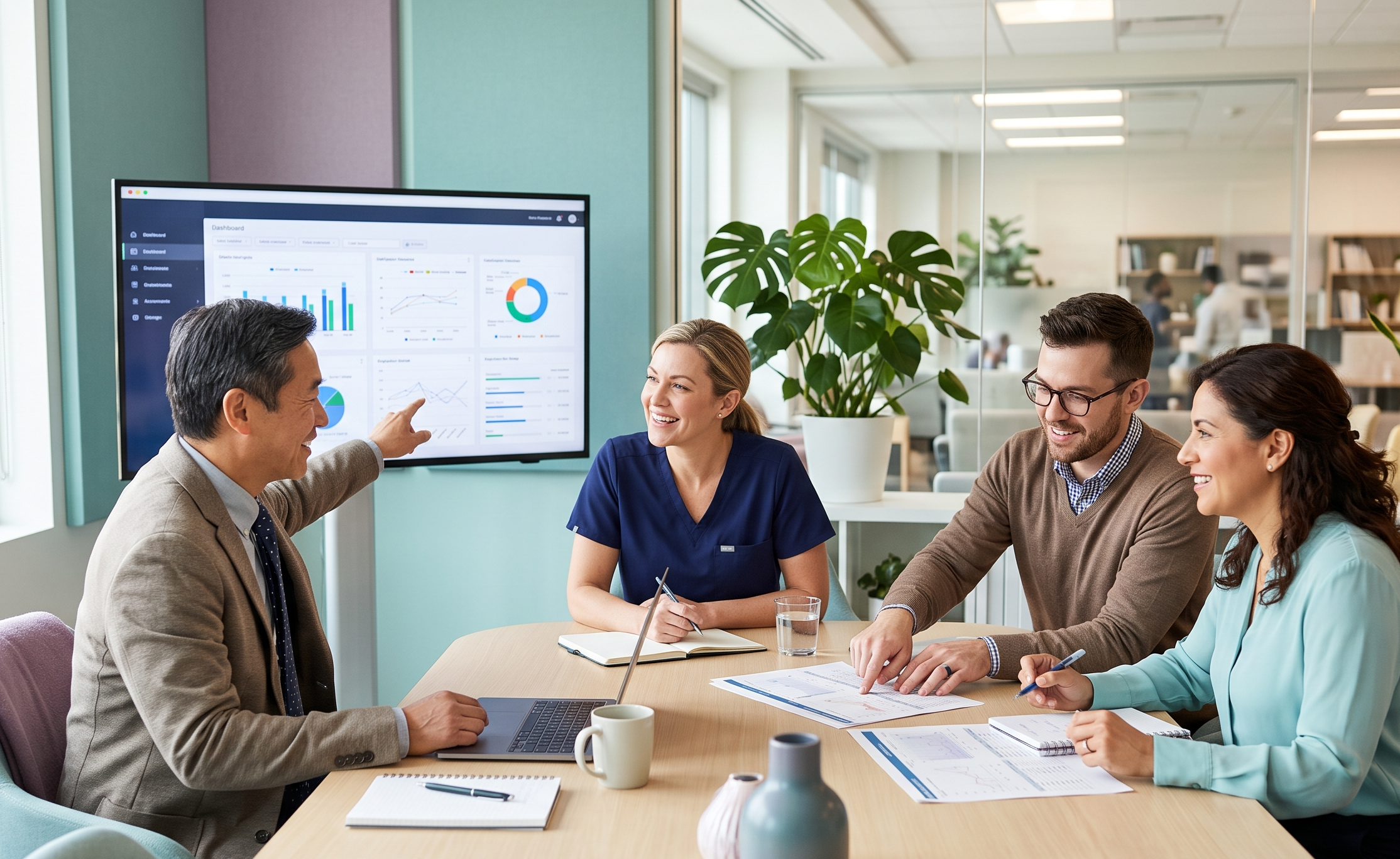 ENT and audiology practice leadership team meeting