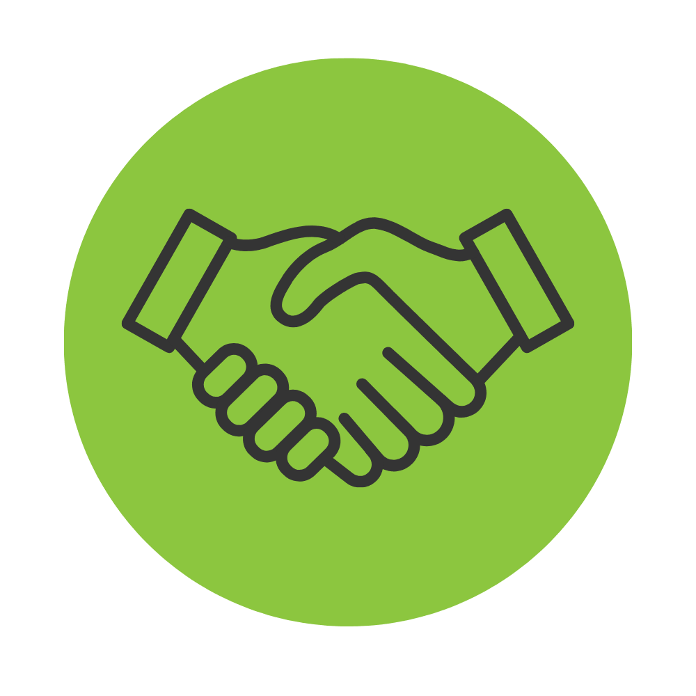 Icon representing ongoing support and communication
