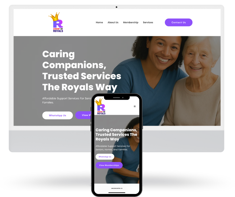 Grou o Royals We care A client of Ai Auomated Solutions