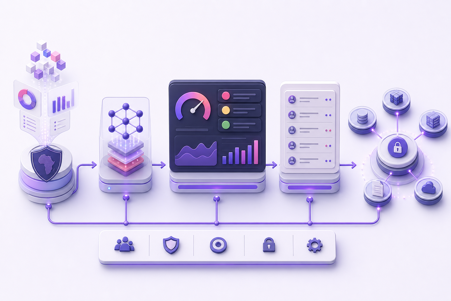 Diagram representing an enterprise AI risk-tier framework and governance control registry.