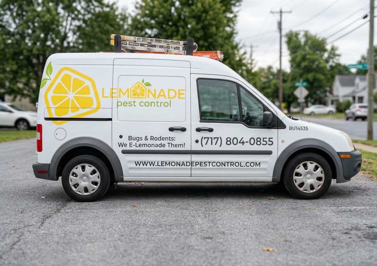 The Lemonade Pest Control service van