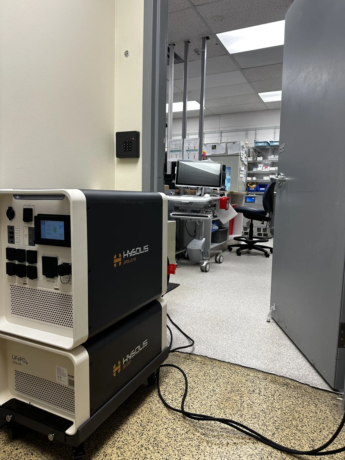 Apollo 5K providing healthcare backup power