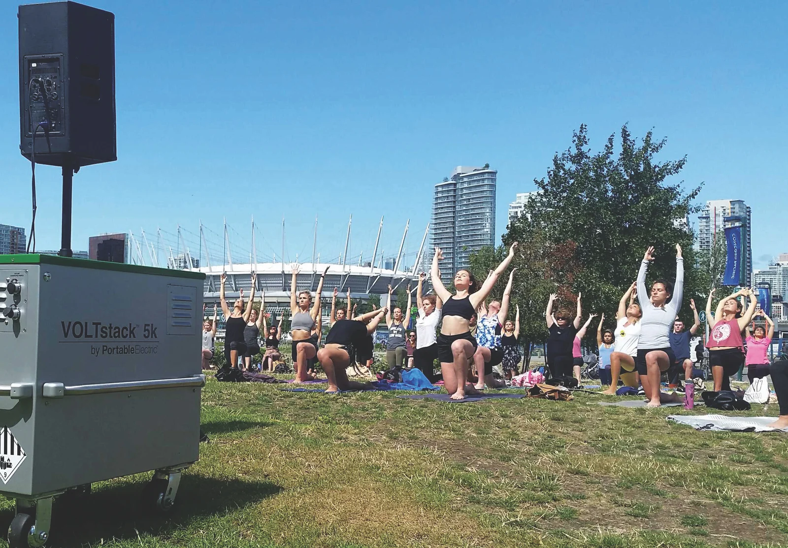 VOLTstack battery power deployed at VeganFest event