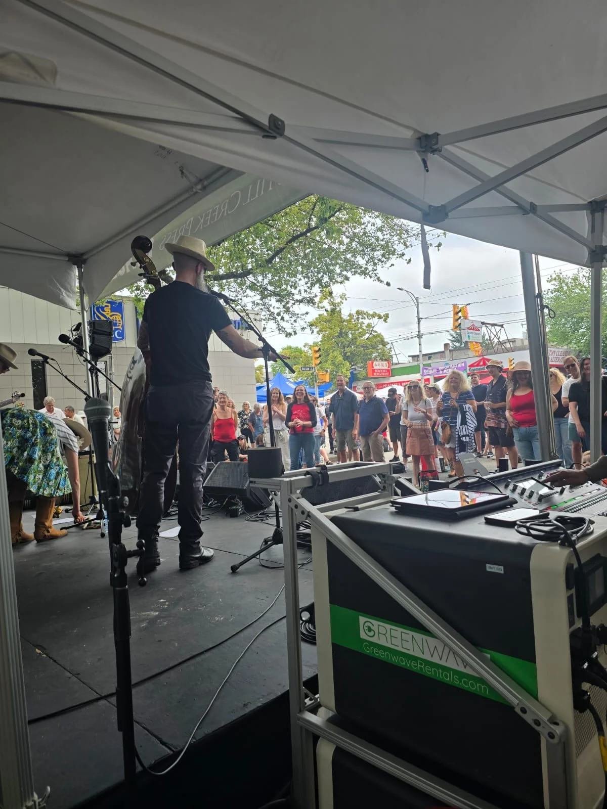 Battery power deployed for a large outdoor event
