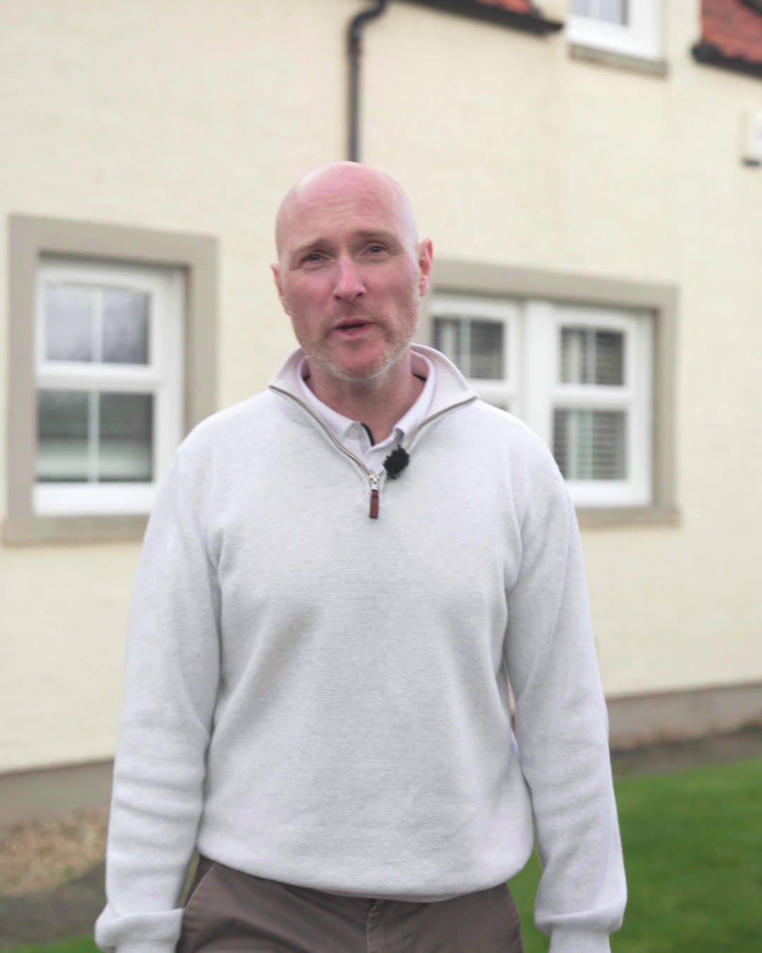 Bryan Mackenzie at a house in Kirknewton