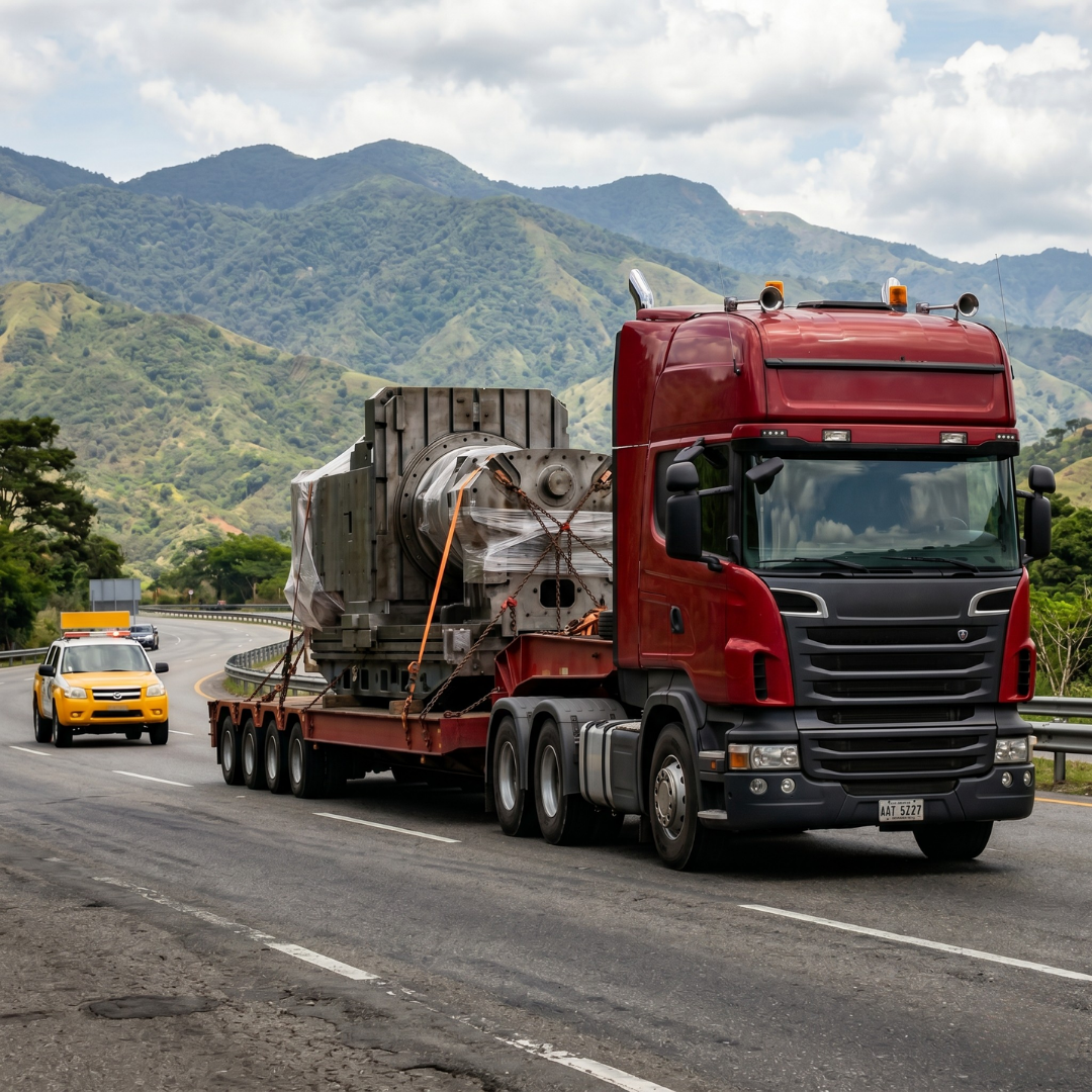 Transporte de maquinaria industrial