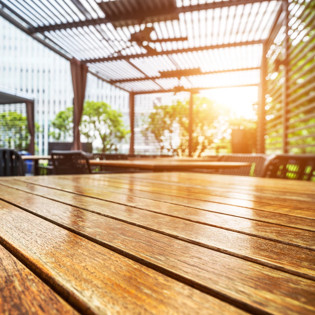 wooden deck