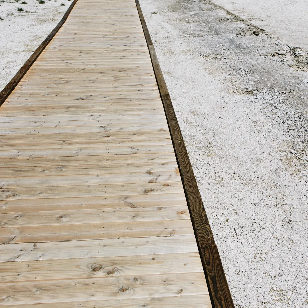 Wooden Deck Building in Santa Fe