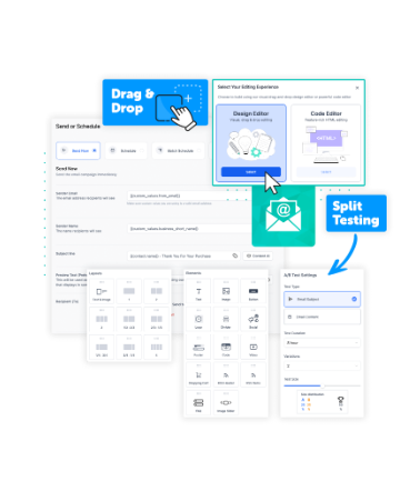 ZenOS email marketing campaign interface