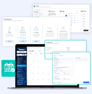 ZenOS calendar booking interface