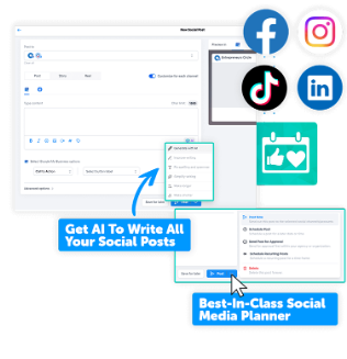 ZenOS social media planner interface