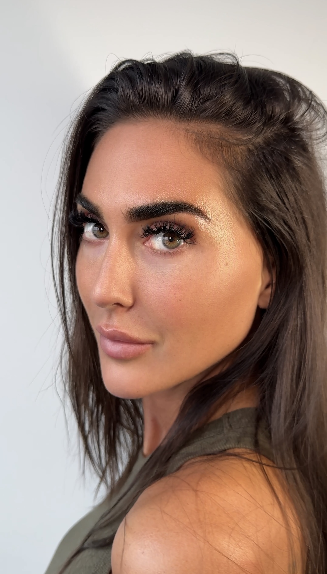 Healed permanent makeup brow results