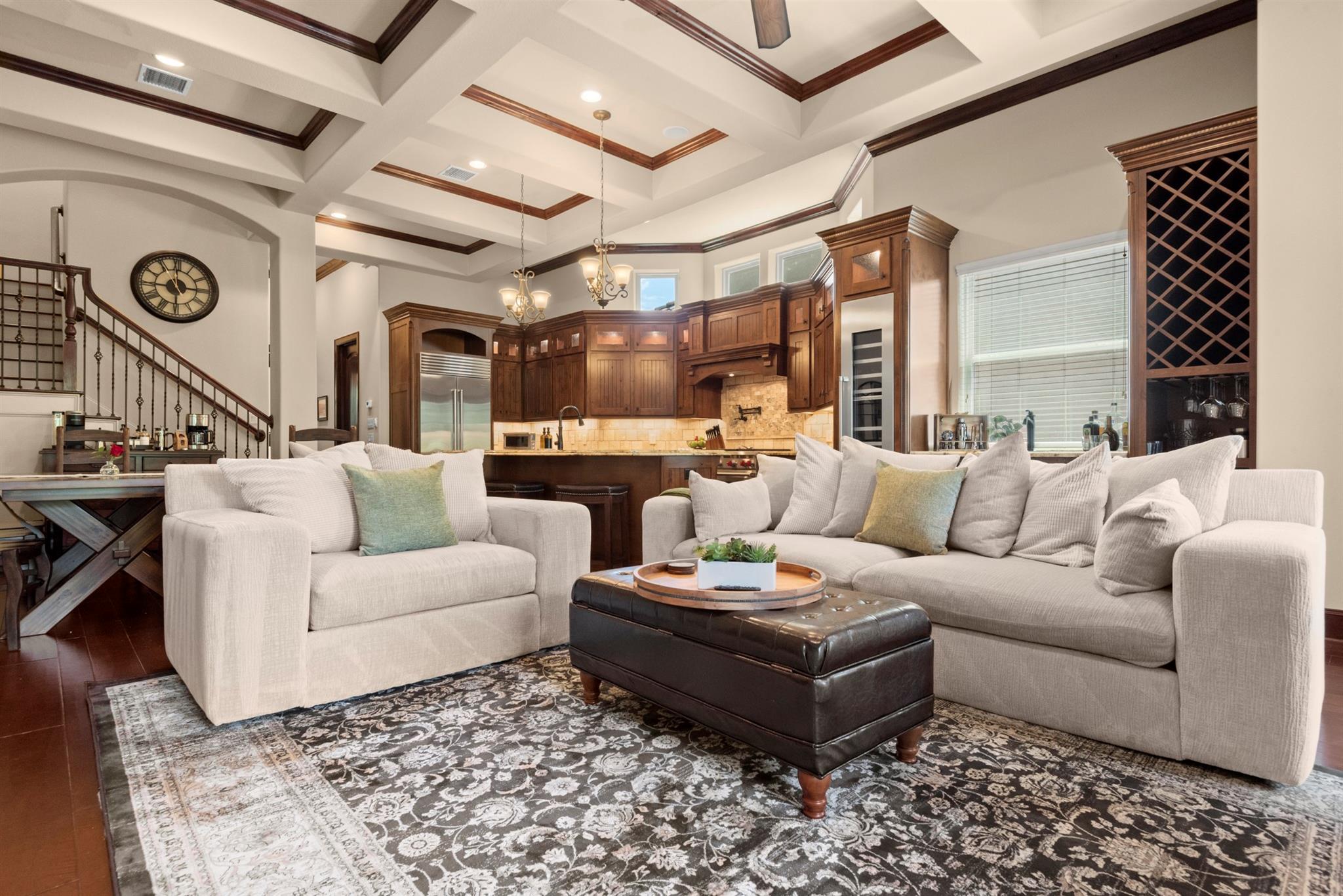 A bright, welcoming North Houston living room